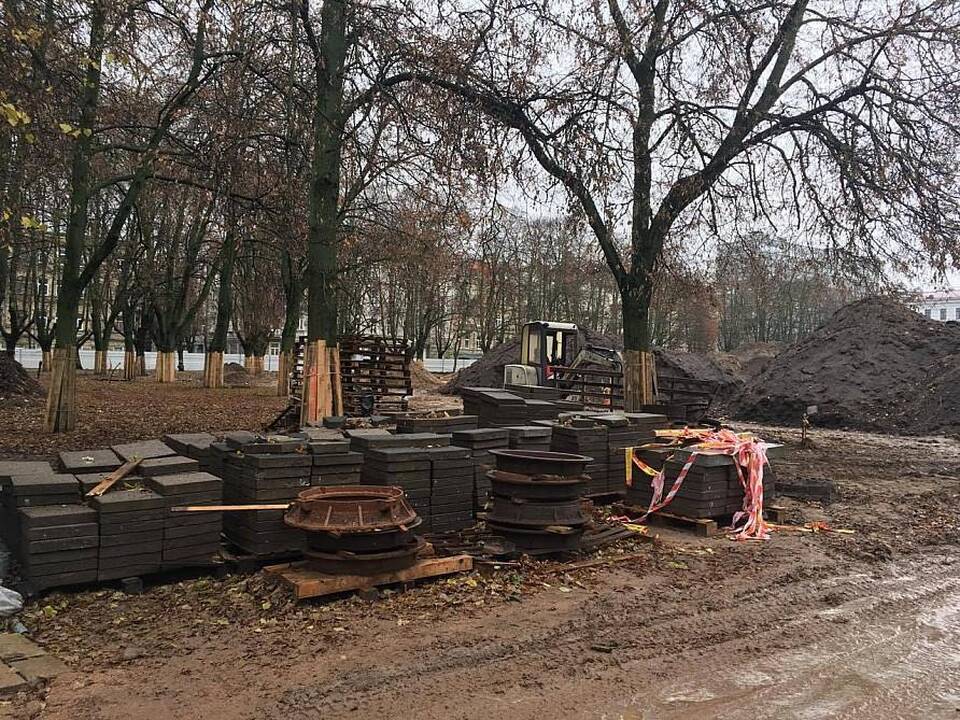 Įpusėjo pirmasis Lukiškių aištės tvarkymo etapas