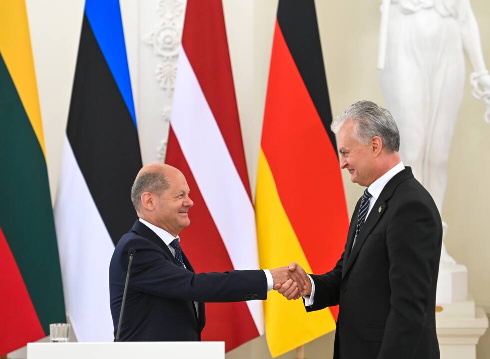 G. Nausėda šią savaitę vyks į Berlyną: susitiks su O. Scholzu