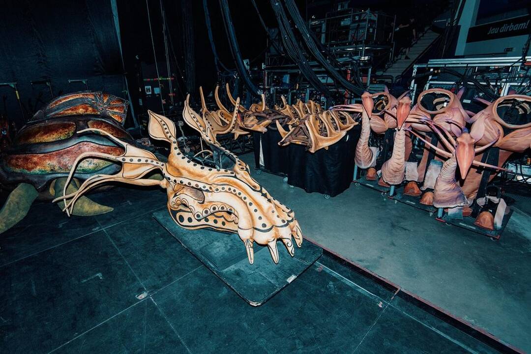 „Cirque du Soleil“ pasirodymo užkulisiai