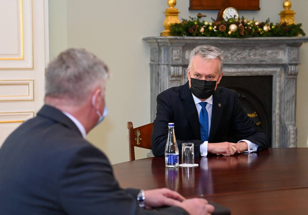 G. Nausėda susitinka su kandidatu į ministrus K. Navicku