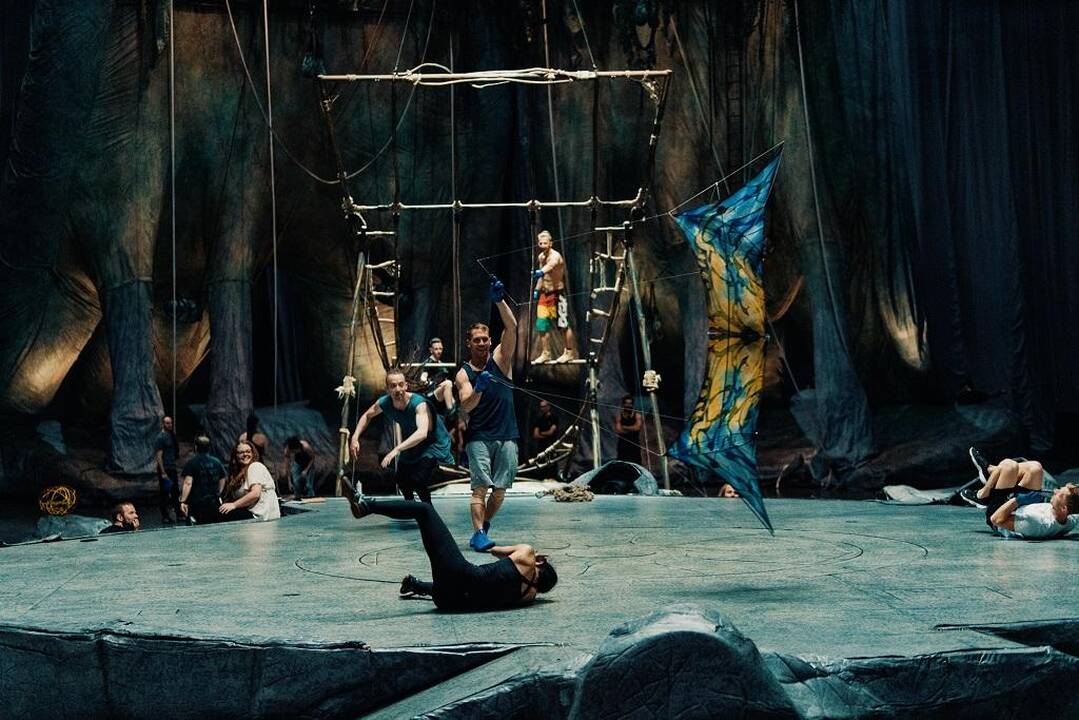 „Cirque du Soleil“ pasirodymo užkulisiai
