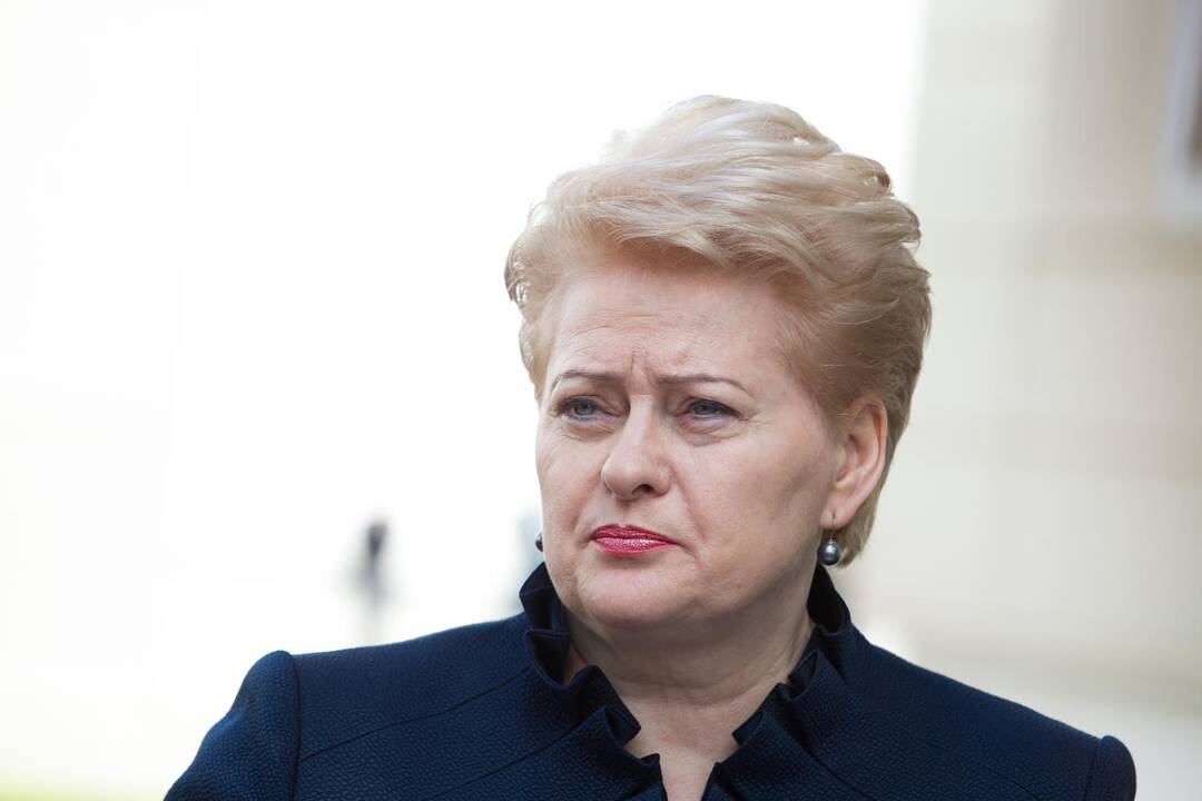 Balandį dėl įtartino vyro su lagaminu D. Grybauskaitė buvo evakuota