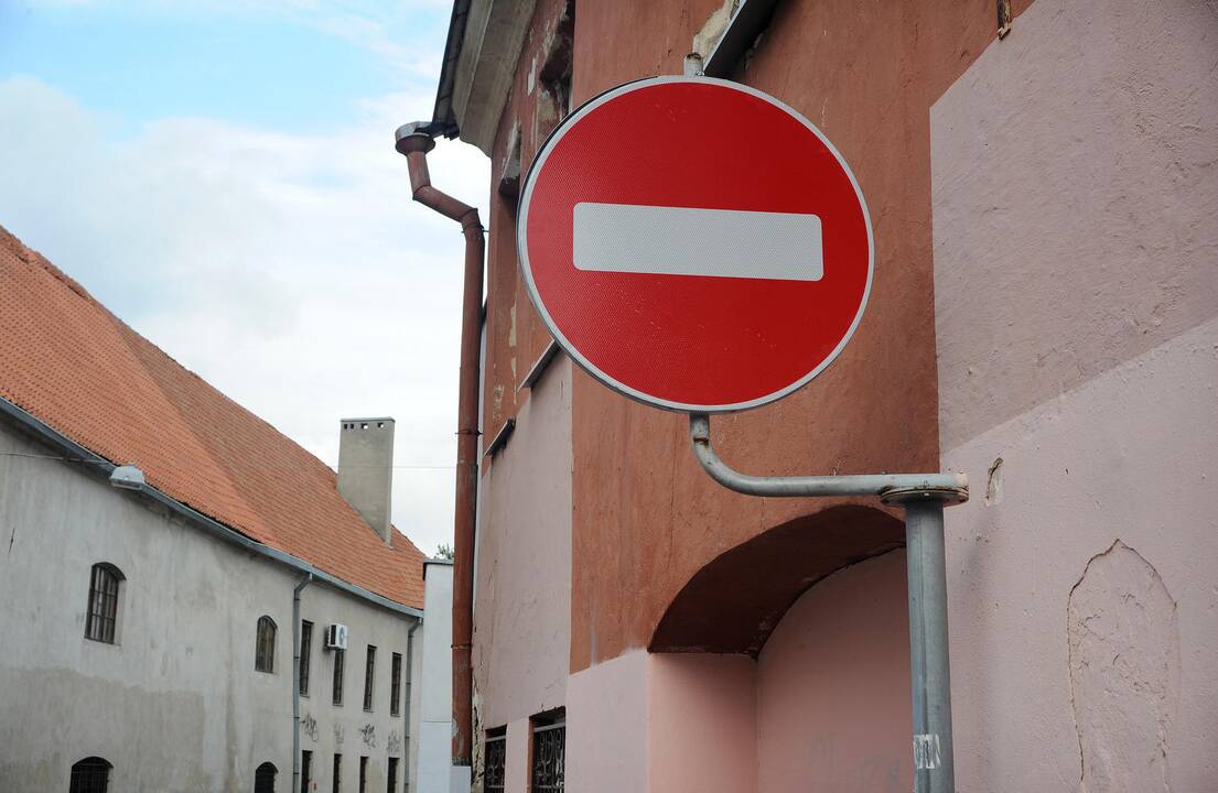 Draudžiamas transporto eismas Sporto gatve