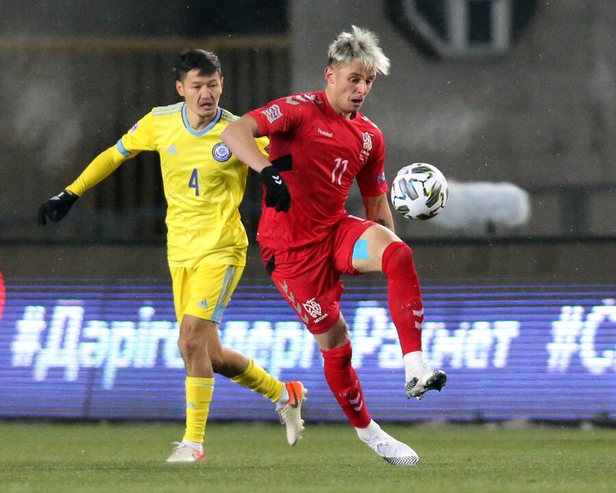 Pergalė: šiemet Lietuvos futbolininkai įveikė aukštesnį tarptautinį reitingą turinčią Albanijos rinktinę.