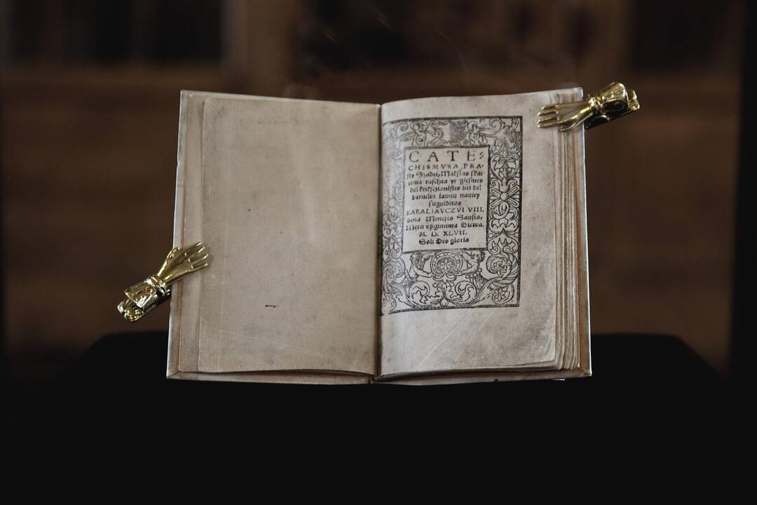 VU bibliotekoje bus eksponuojamas M. Mažvydo „Katekizmas“