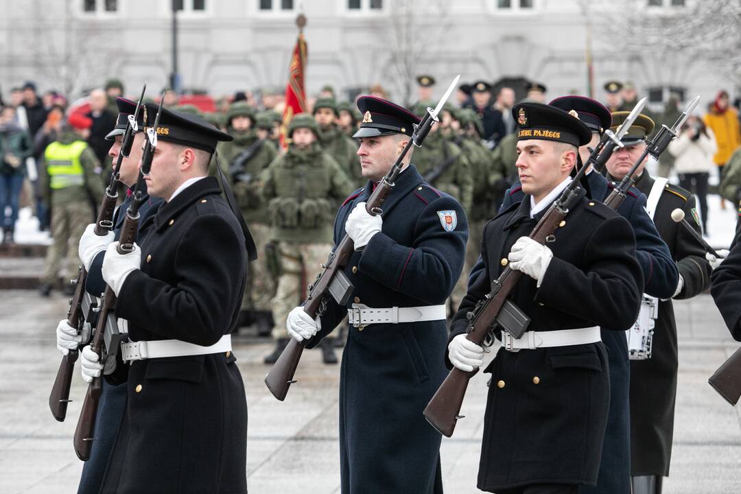 Iškilminga rikiuotė Kariuomenės dienos proga