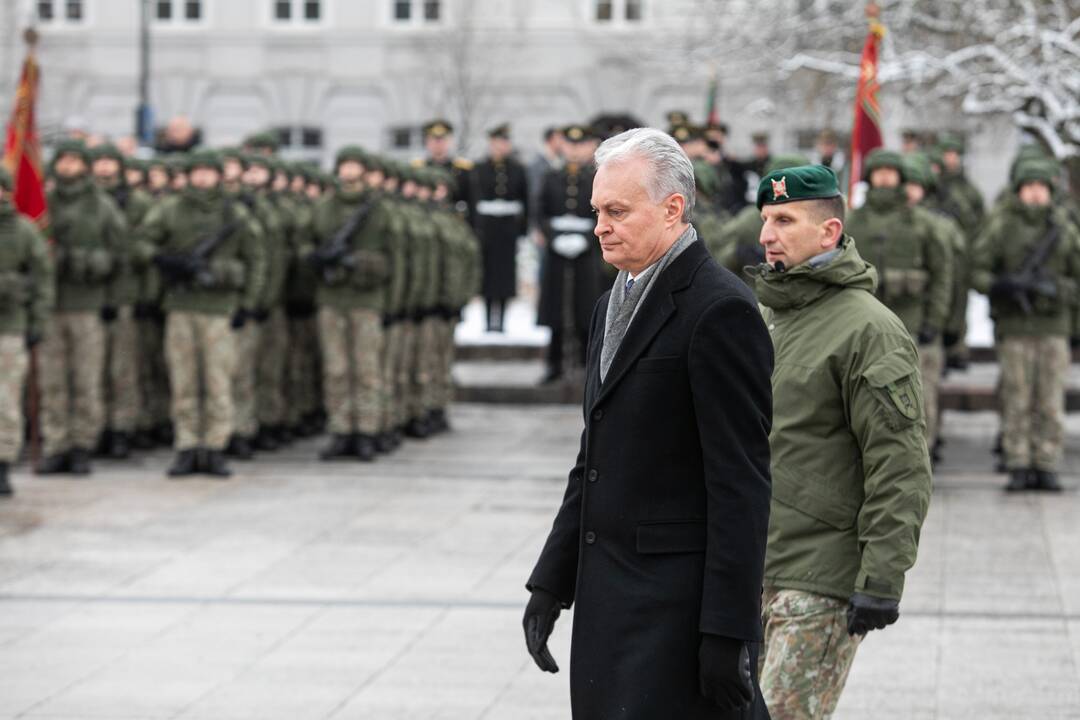 Iškilminga rikiuotė Kariuomenės dienos proga