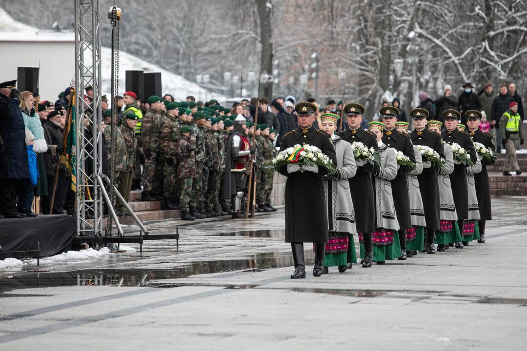 Iškilminga rikiuotė Kariuomenės dienos proga