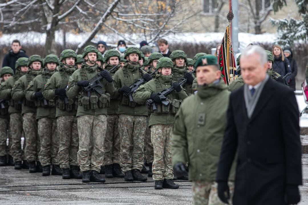 Iškilminga rikiuotė Kariuomenės dienos proga