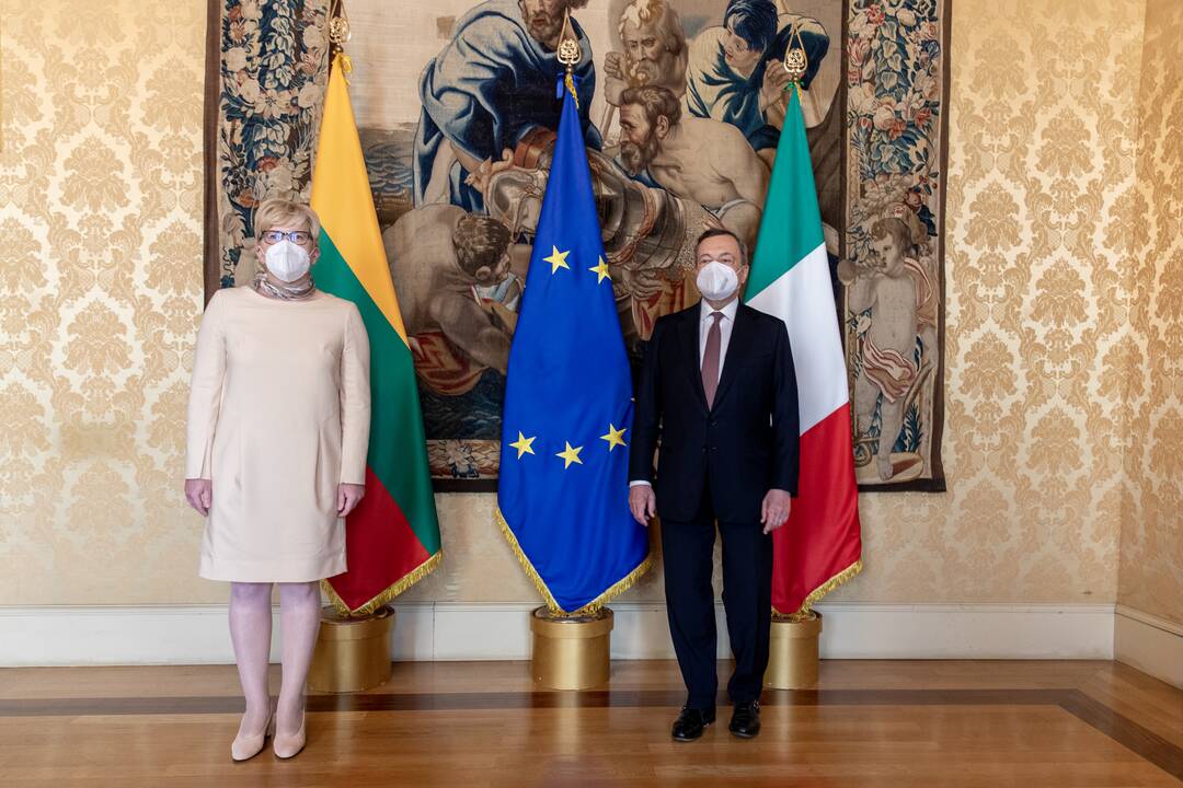 Premjerės I. Šimonytės vizitas Italijoje