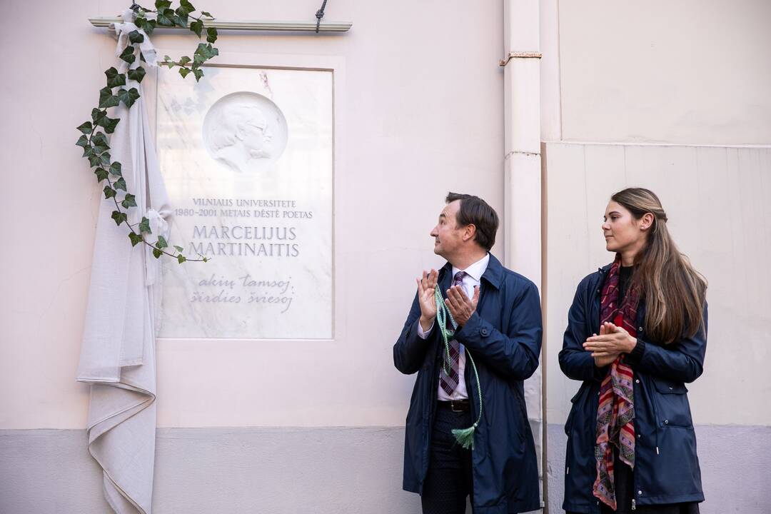 Atidengta atminimo lenta M. Martinaičiui
