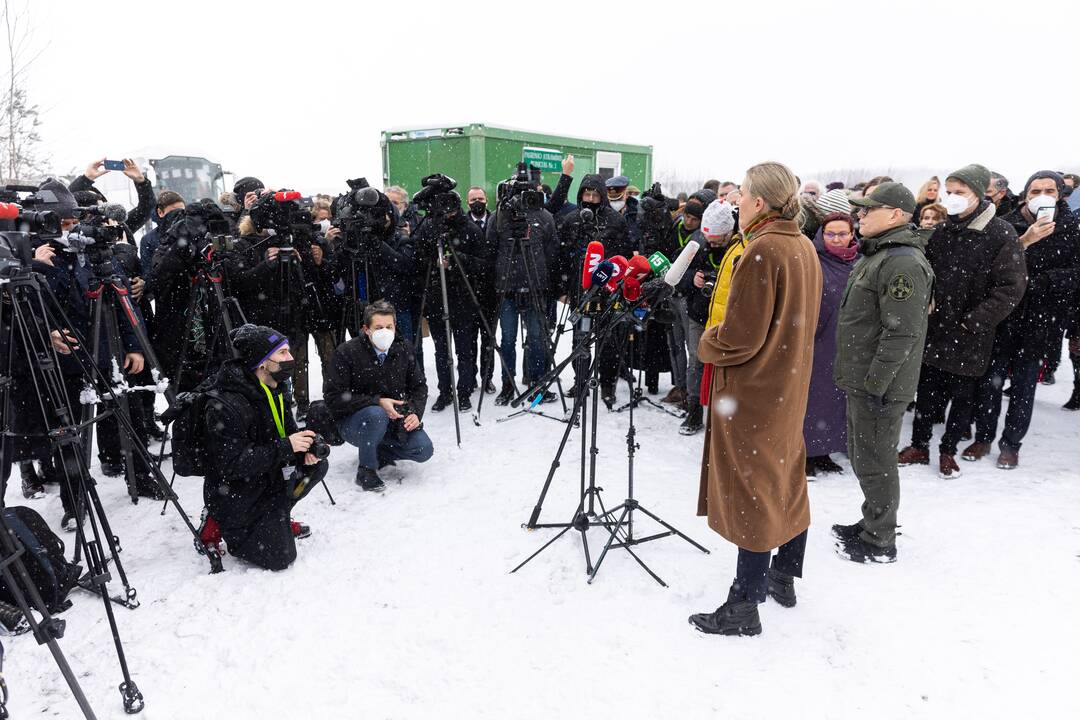 Ministrų vizitas Baltarusijos pasienyje