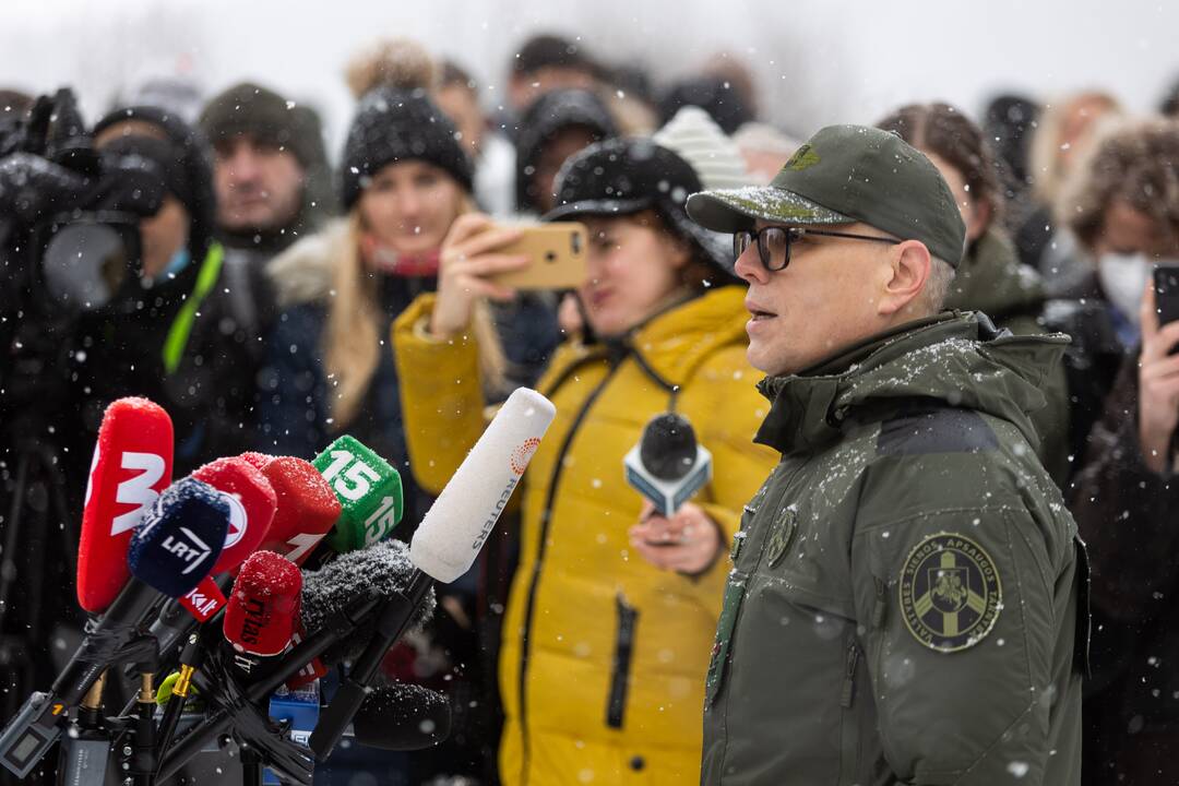 Ministrų vizitas Baltarusijos pasienyje