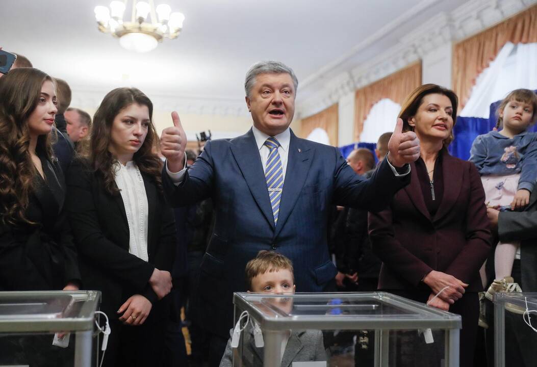 Lietuvoje balsavę ukrainiečiai prezidento rinkimuose palaikė P. Porošenką