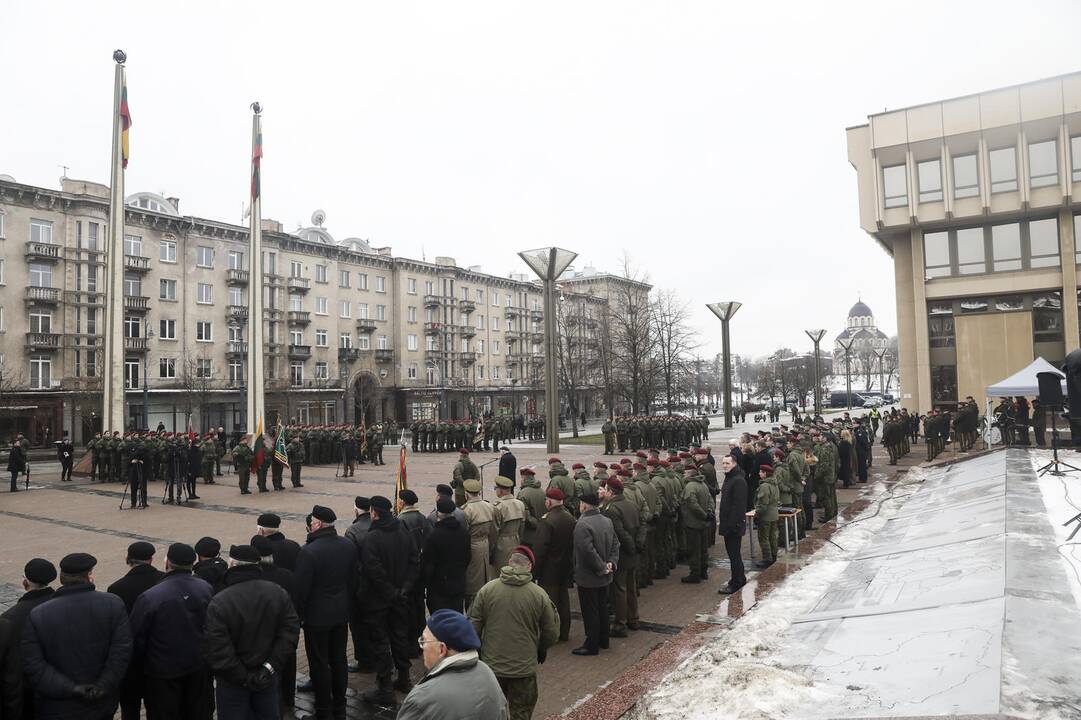 Iškilminga karių savanorių rikiuotė