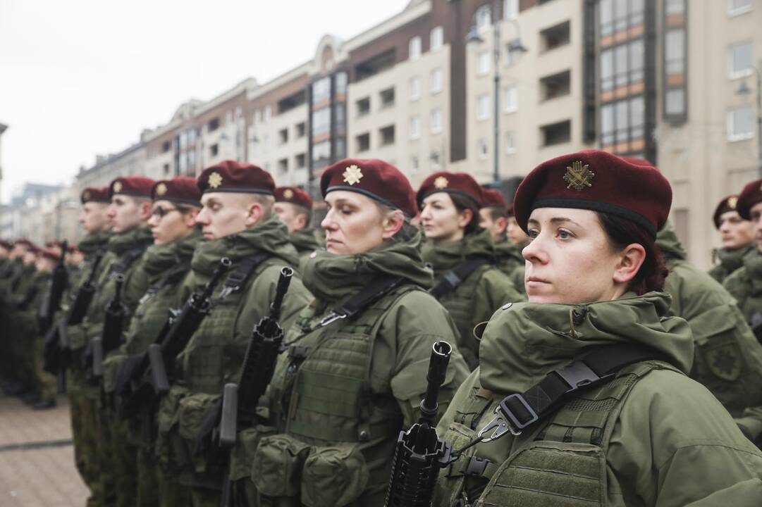 Iškilminga karių savanorių rikiuotė