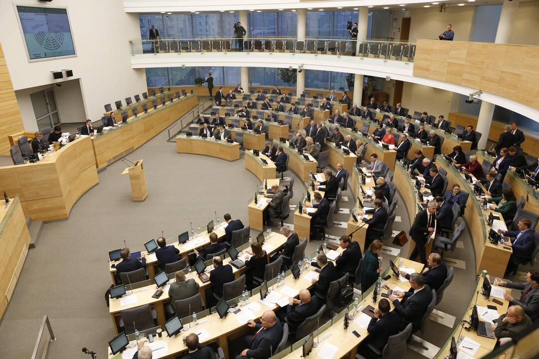 Kitą savaitę Seime plenariniai posėdžiai vyks penkias dienas