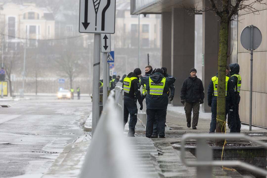 Pareigūnai ruošiasi mitingui prie Seimo