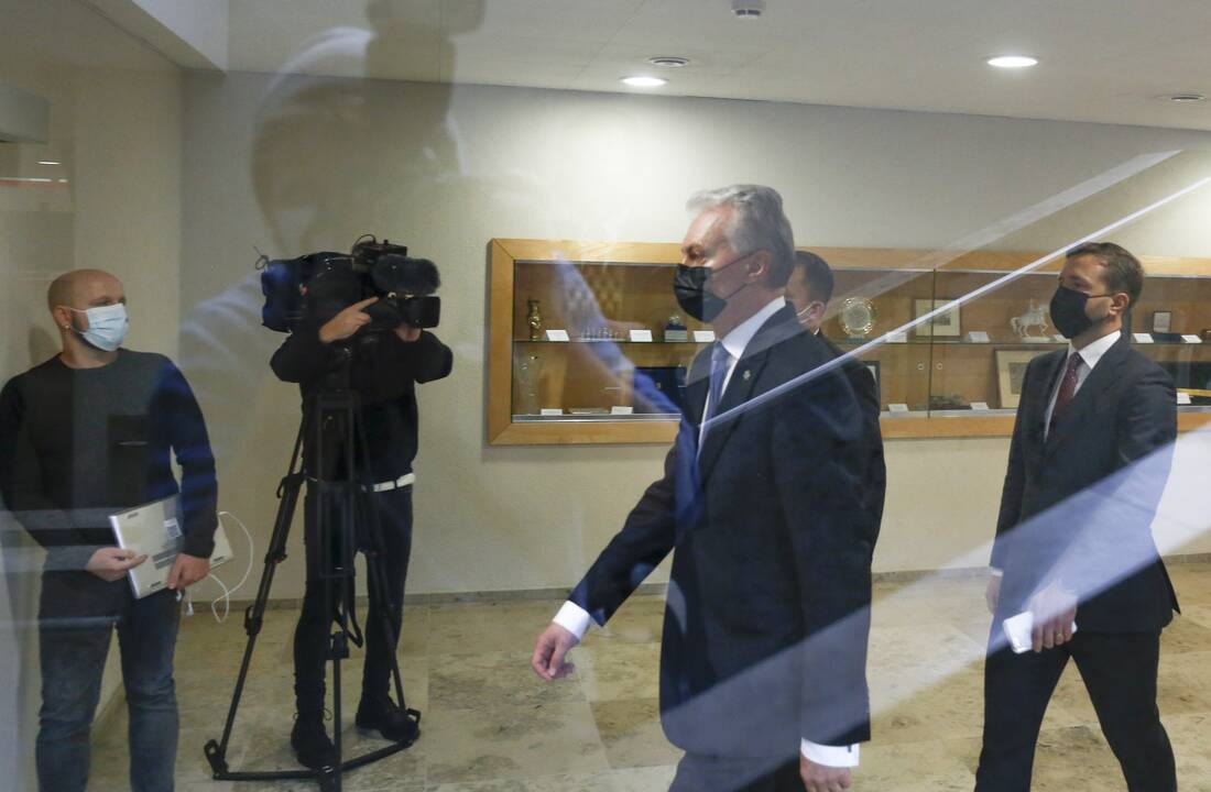 Šalies vadovas G. Nausėda lankosi Seime