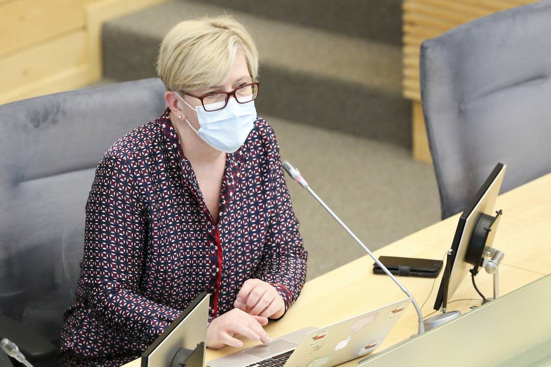 Premjerė džiaugiasi: tokio mažo COVID-19 atvejų skaičiaus nebuvo jau pusę metų