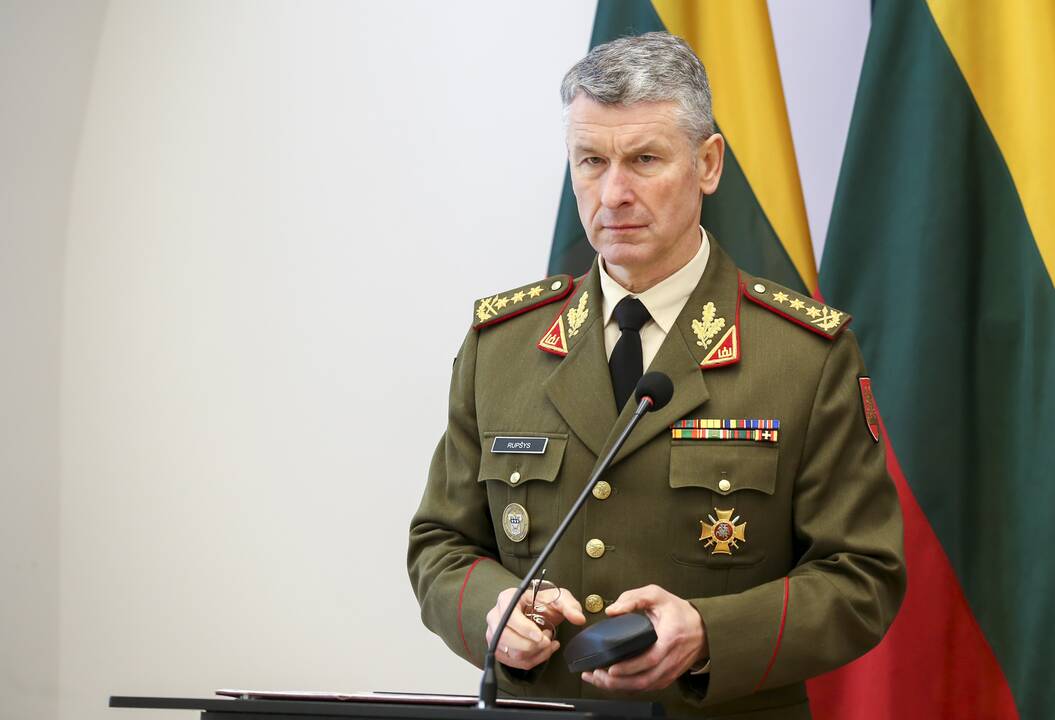 Kariuomenės vadas generolas leitenantas Valdemaras Rupšys