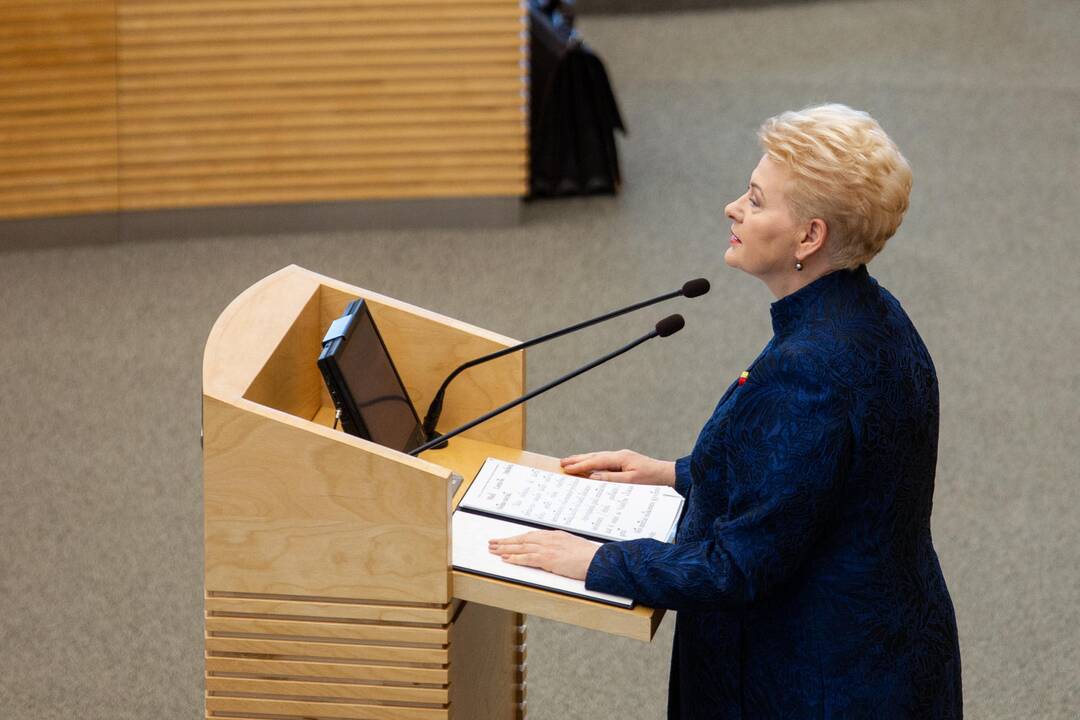 D. Grybauskaitės paskutinis metinis pranešimas