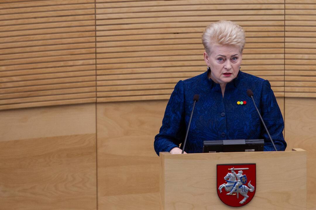 D. Grybauskaitės paskutinis metinis pranešimas