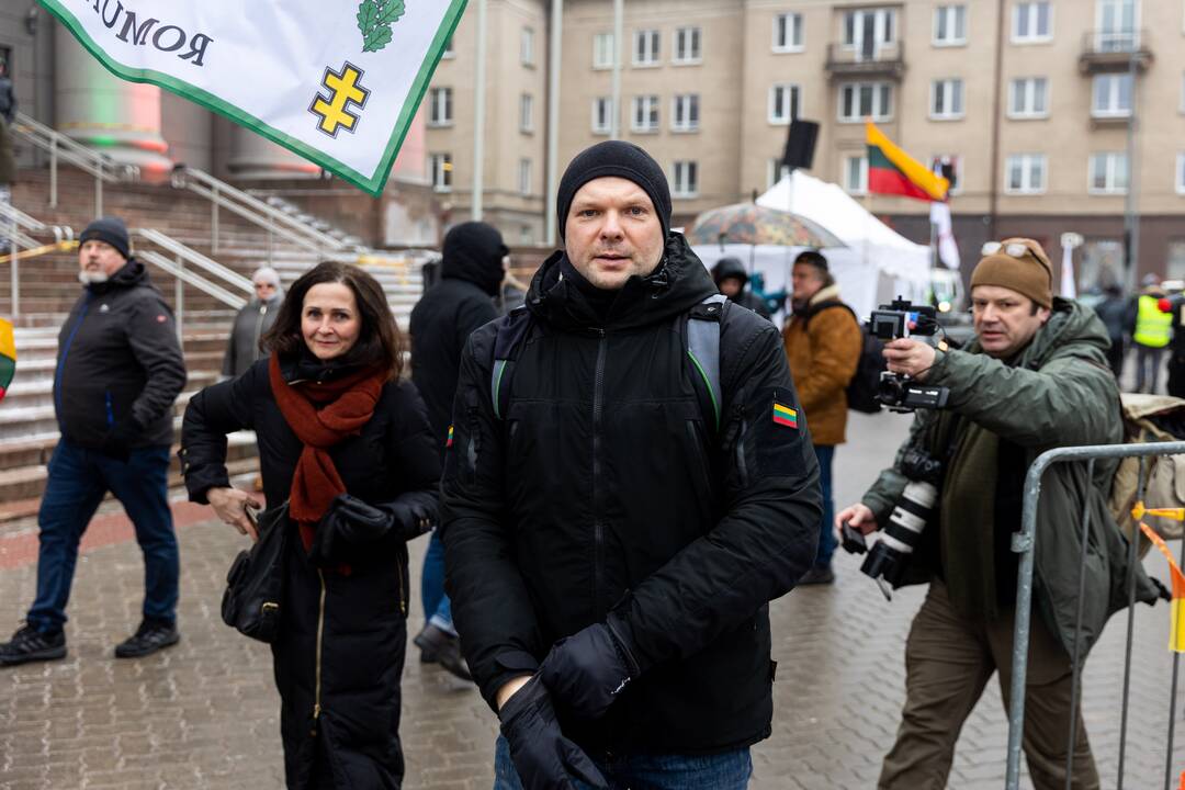 Protestas prie Seimo Sausio 13-ąją