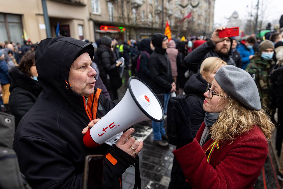 Protestas prie Seimo Sausio 13-ąją