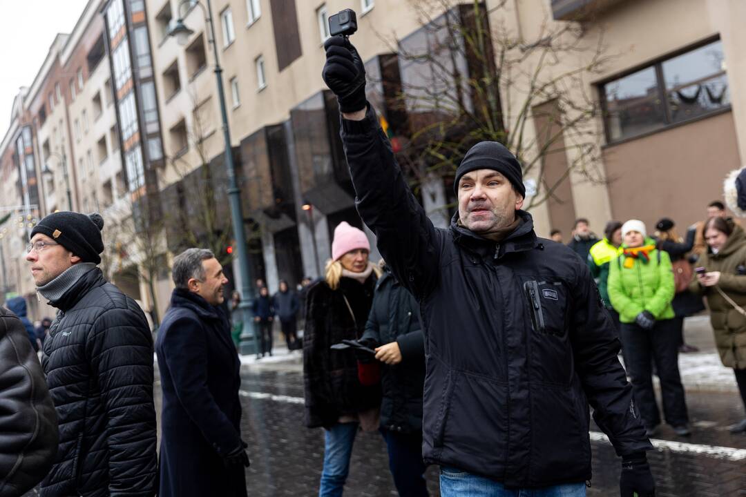 Protestas prie Seimo Sausio 13-ąją