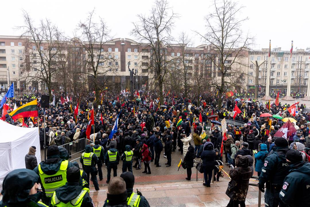 Protestas prie Seimo Sausio 13-ąją