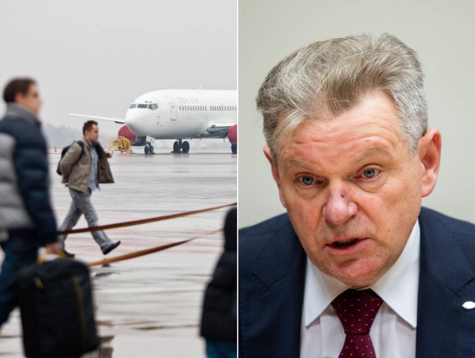 Ministras: yra atvejų, kai bilietus nusipirkę piliečiai neatvyksta į oro uostą