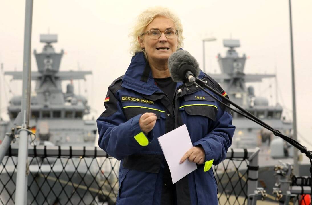 Vokietijos gynybos ministrė Christine Lambrecht