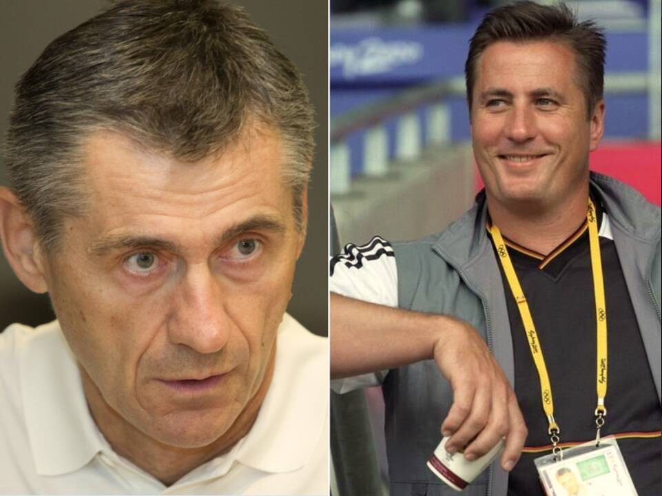 Varžovai: R.Ubartas (kairėje) 1992-aisiais Barselonos žaidynėse nugalėjo 1988 m. olimpinį čempioną J.Schultą.  