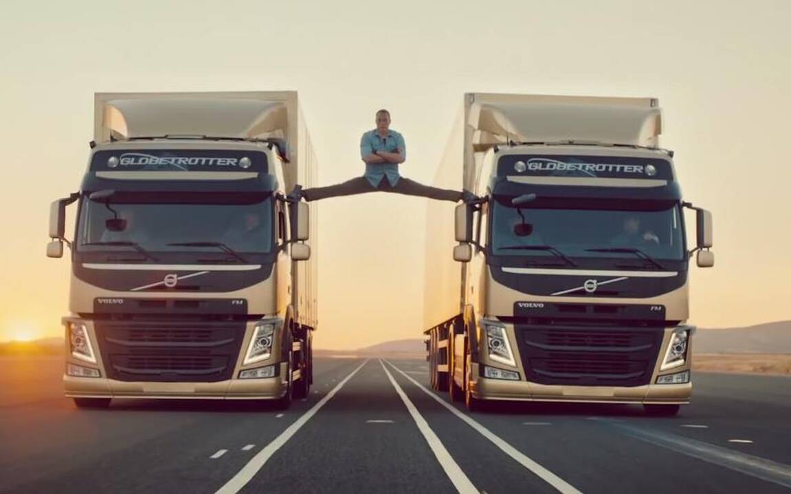 Naujame „Volvo Trucks“ filme – įspūdingas J. C. Van Damme’o triukas