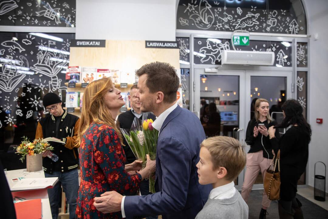 Vlados Musvydaitės palaikymo komanda – širdies draugas Gediminas, sūnus Benas ir dukra Ula