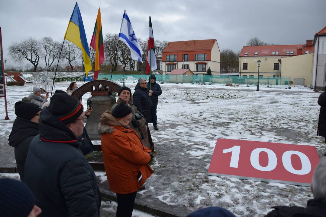 Atminimas: sekmadienį sukako 100 dienų nuo žiauraus teroristinio išpuolio prieš taikius gyventojus Izraelyje, ši skausminga sukaktis minėta ir Klaipėdoje.