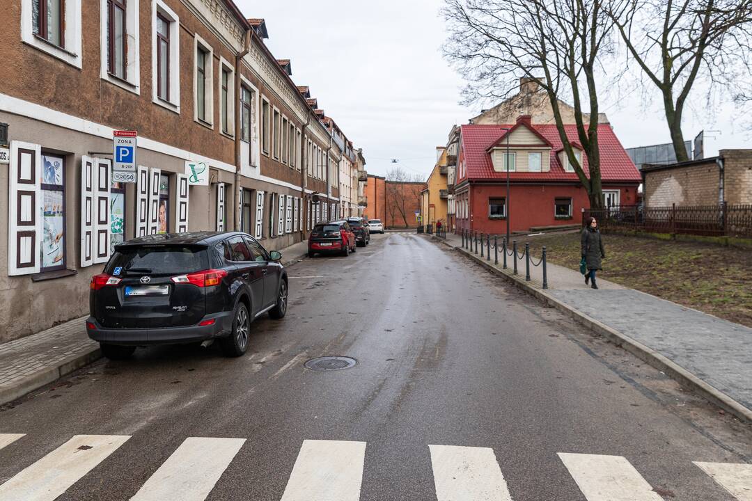 Darbai: M. Valančiaus gatvė – viena vietų, kurią savivaldybė ruošia tvarkyti.