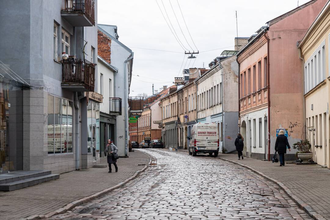 Darbai: M. Valančiaus gatvė – viena vietų, kurią savivaldybė ruošia tvarkyti.
