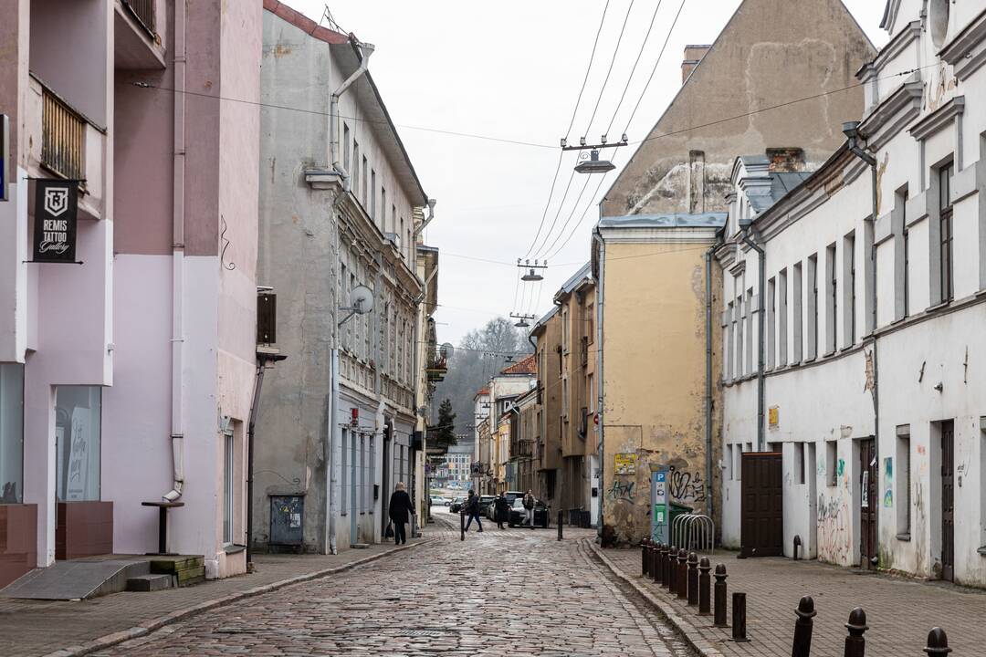 Darbai: M. Valančiaus gatvė – viena vietų, kurią savivaldybė ruošia tvarkyti.