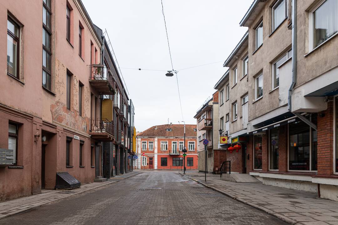 Darbai: M. Valančiaus gatvė – viena vietų, kurią savivaldybė ruošia tvarkyti.