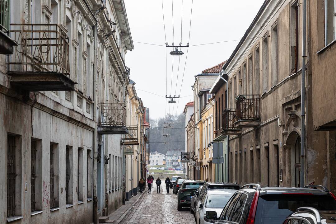 Darbai: M. Valančiaus gatvė – viena vietų, kurią savivaldybė ruošia tvarkyti.