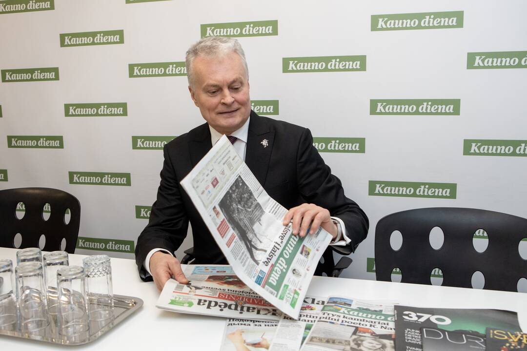 Situacija: G. Nausėdos teigimu, šiuo metu Kauno stadionas de facto yra nacionalinis.