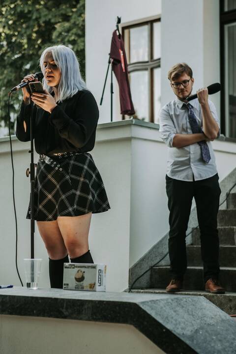 Ištikima: kūrybinį Dzebijos pseudonimą pasirinkusi G. Žumbakytė – nuolatinė slemo skaitymų dalyvė.