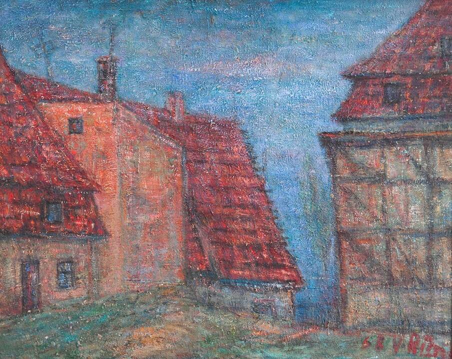 V. Rimkus. Senosios Klaipėdos kampelis. 1960 m.
