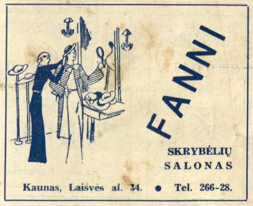 Vieta: 1960 m. Kauno metraštininko Stanislovo Lukošiaus darytoje nuotraukoje matyti pastatas Laisvės al. 50, buvęs Laisvės al. 34.