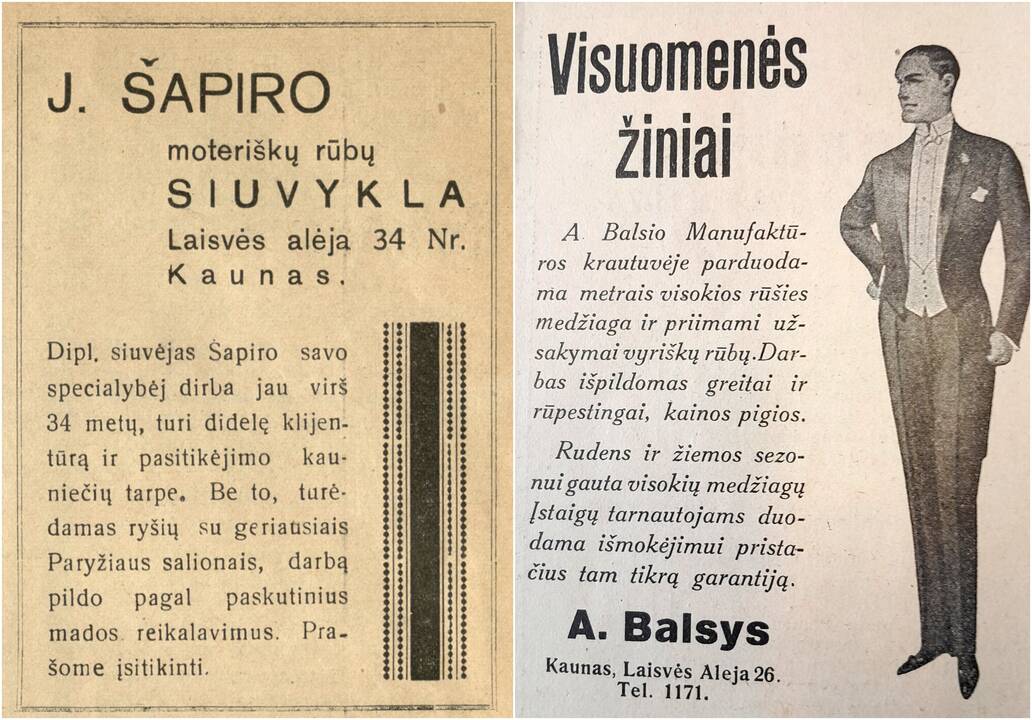 Vieta: 1960 m. Kauno metraštininko Stanislovo Lukošiaus darytoje nuotraukoje matyti pastatas Laisvės al. 50, buvęs Laisvės al. 34.