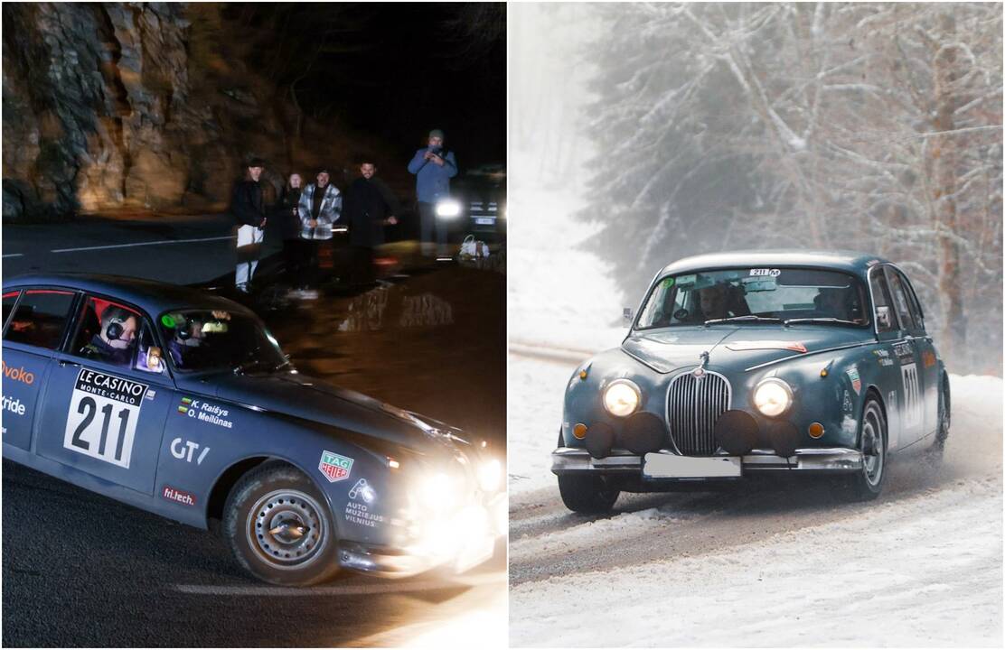 Ekipažas: K. Raišys ir O. Meilūnas važiavo 1961-ųjų „Jaguar MKII“.