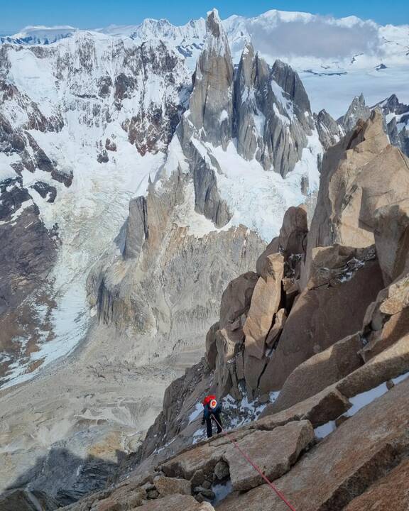 Dedikacija: alpinistas M. Gružauskas džiaugiasi, kad galėjo iškelti Lietuvos trispalvę ant Cerro Torre viršūnės Patagonijoje.
