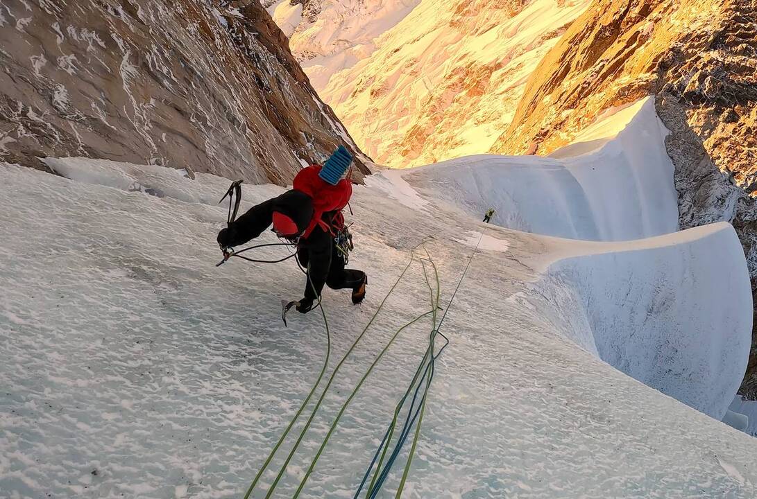 Dedikacija: alpinistas M. Gružauskas džiaugiasi, kad galėjo iškelti Lietuvos trispalvę ant Cerro Torre viršūnės Patagonijoje.